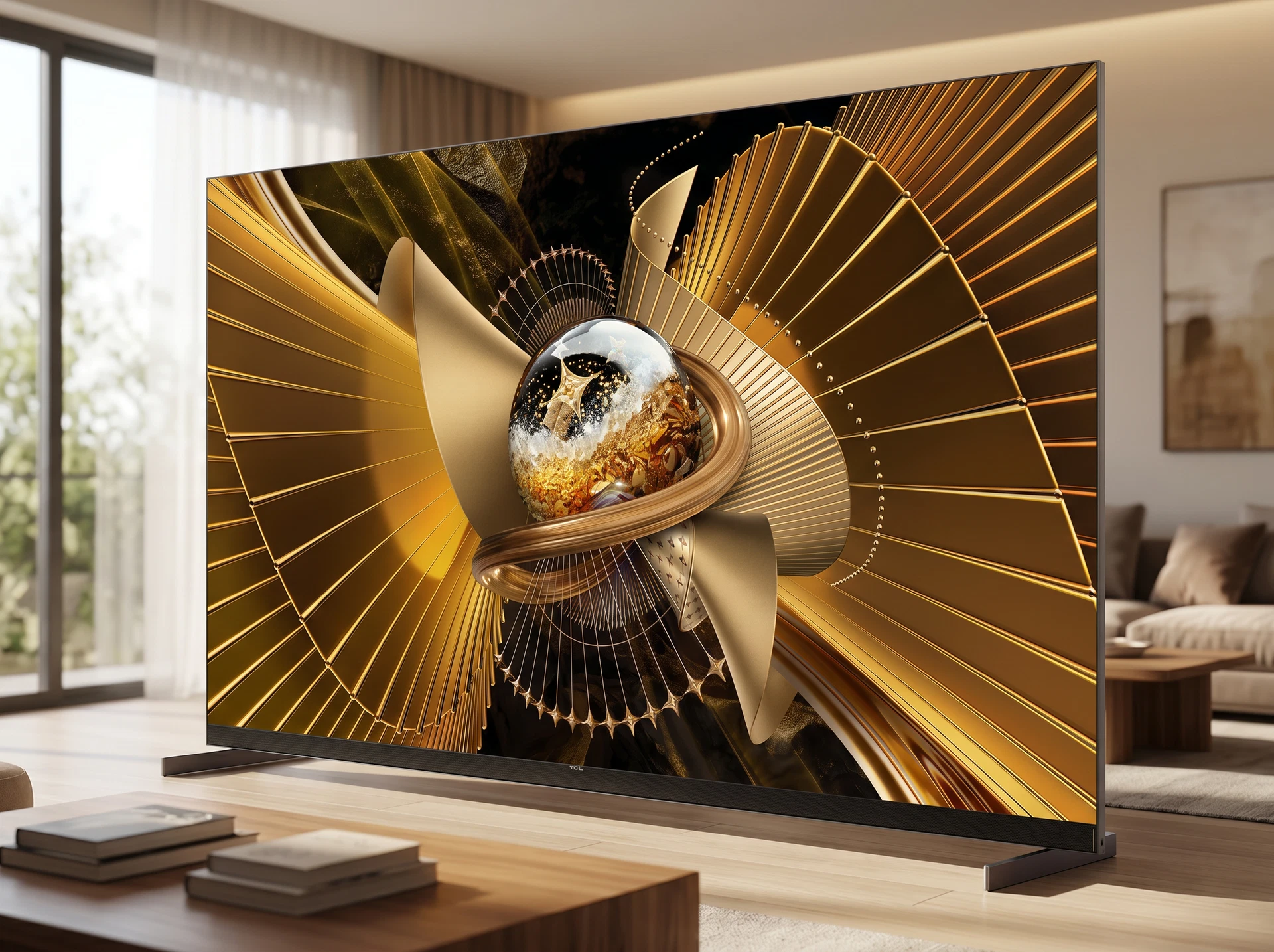 SQD Mini LED телевизор TCL 98X11L 4K Ultra HD - фото в интерьере