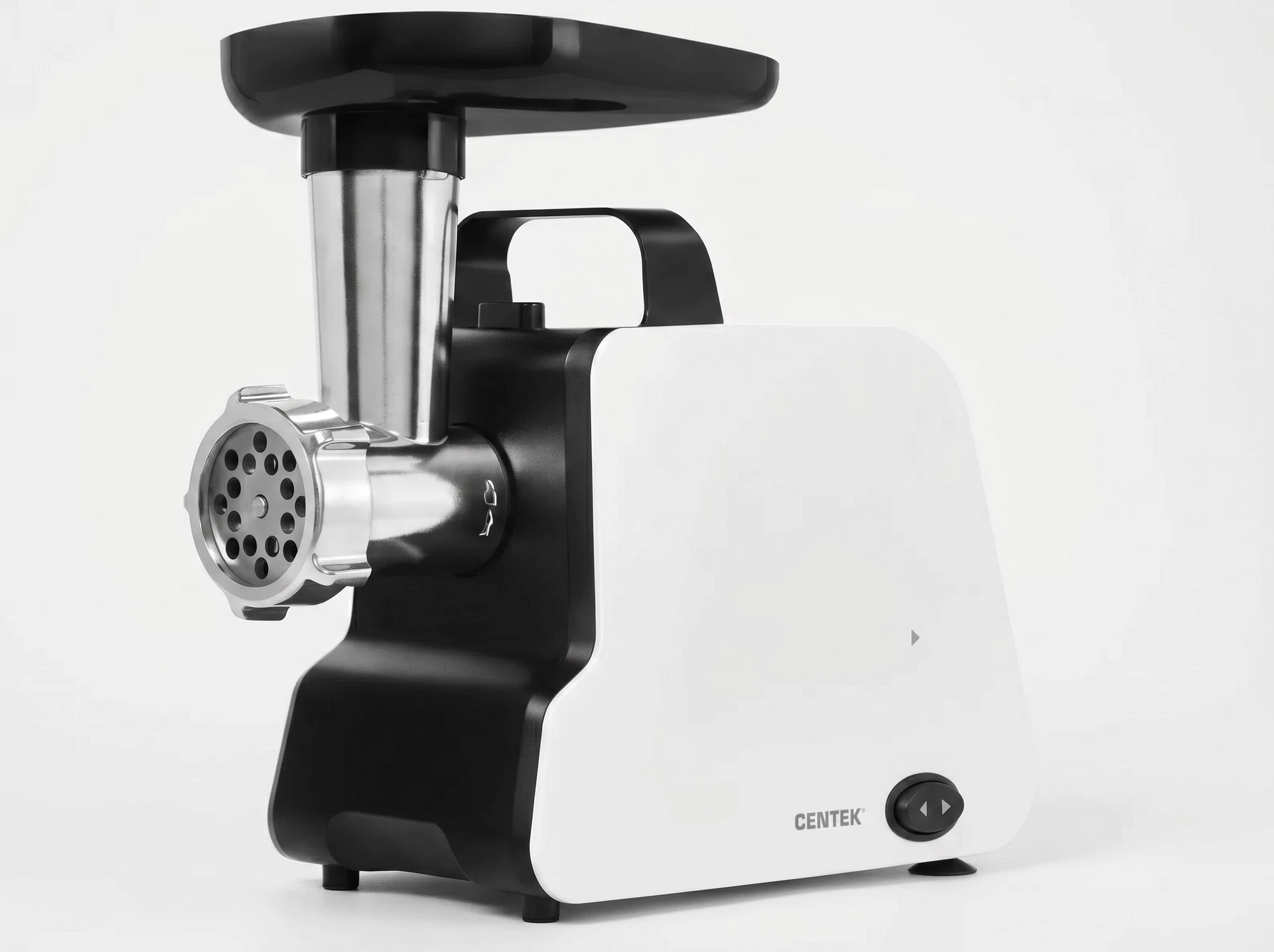 Centek CT-1603 белый корпус с прорезиненными ножками вид сбоку