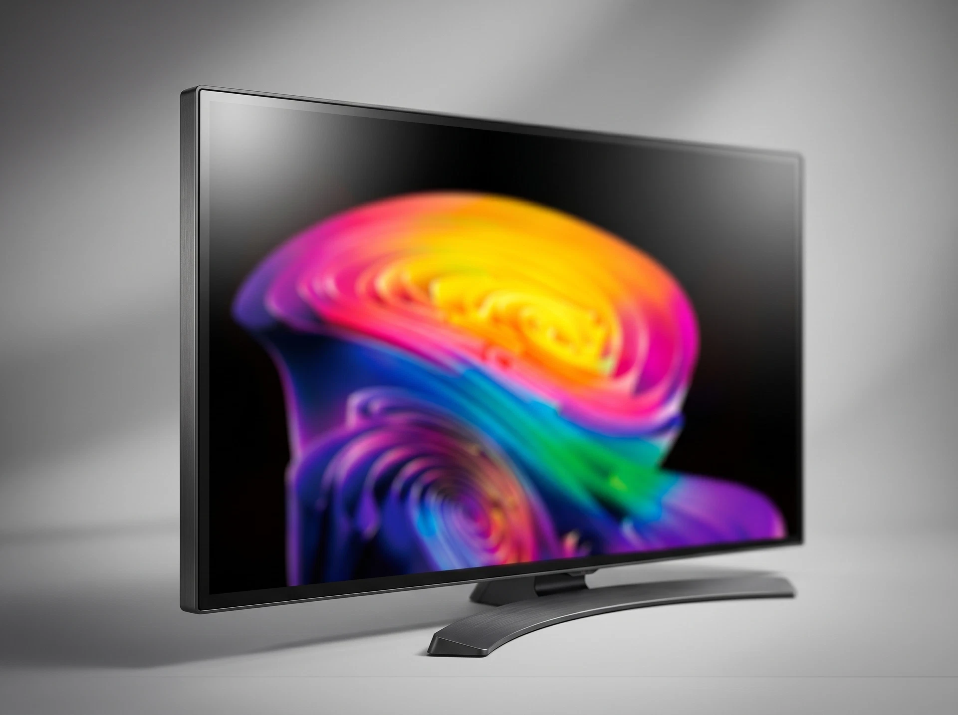 LG OLED65C6RLA дизайн в интерьере — минималистичный корпус 65 дюймов на подставке